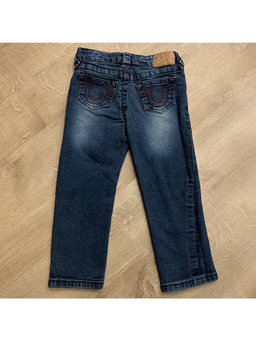 True Religion Kids Boys Size 3T 3 T Toddler Jeans Toddler Dark Wash Adj Waist